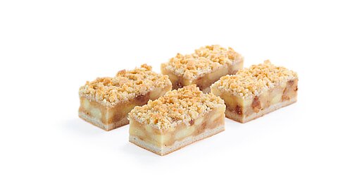 Apple Slice with Butter Crumbles