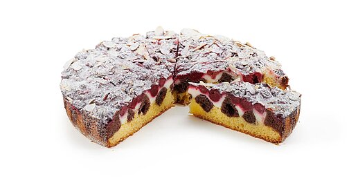 Marble Pound Cake with Cherries