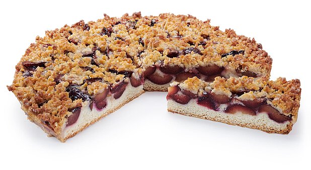 Country-Style Plum Cake with Butter Crumbles