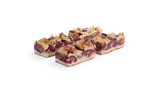 Plum Slice with Butter Crumbles